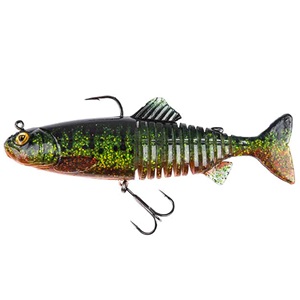 Swimbait FOX Rage Replicant Jointed, UV Fire Pike, 15cm, 60g