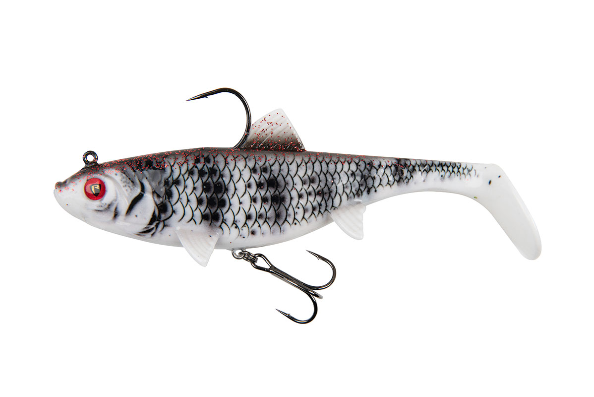 Swimbait FOX Rage Replicant Wobble, UV Zebra, 14cm, 55g, 1buc/blister