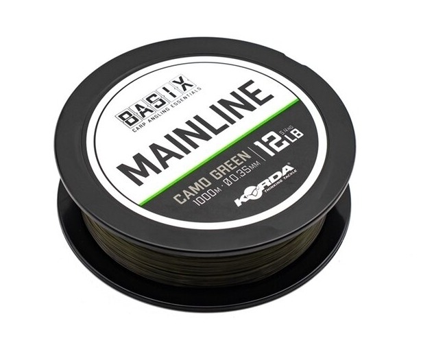 Fir Monofilament Korda Basix Mainline, Camo Green, 1000m