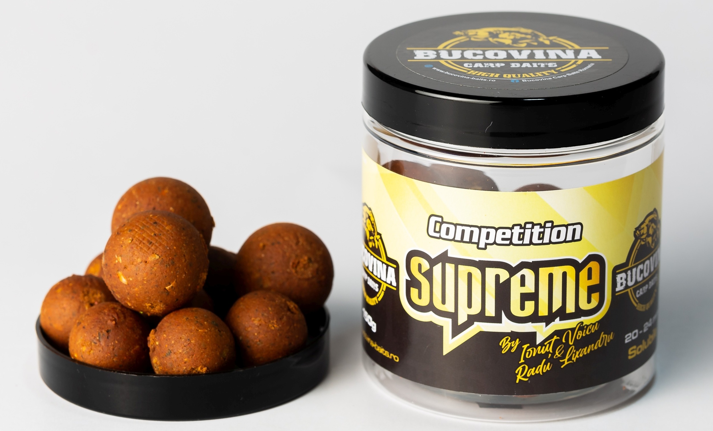 Boilies Solubil de Carlig Bucovina Baits Competition Supreme, 20-24mm, 150g