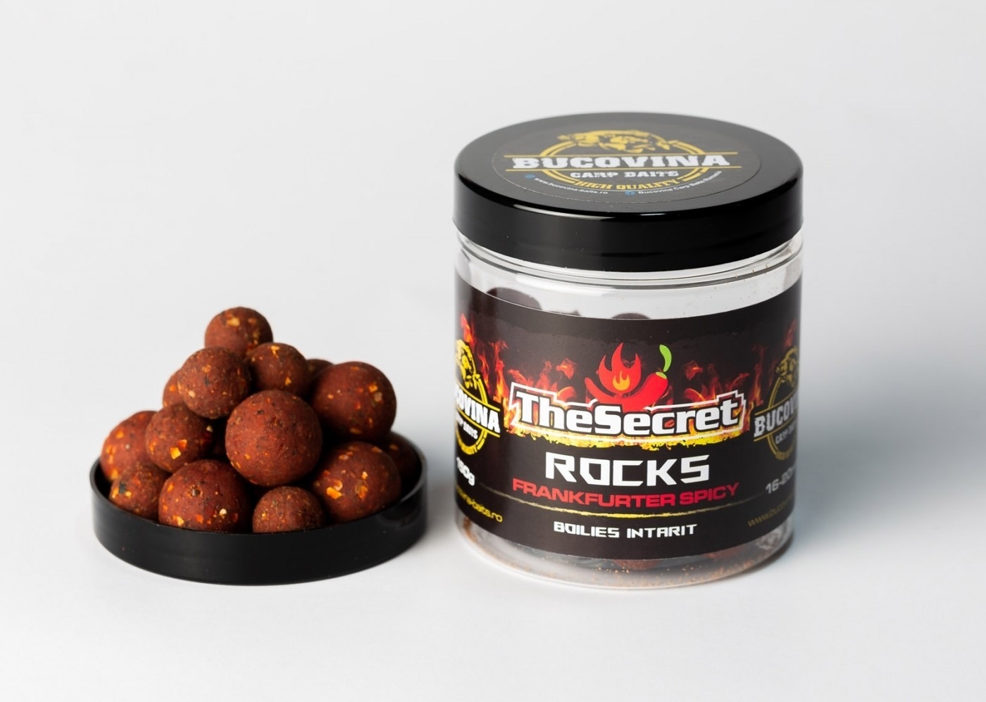 Boilies Tare de Carlig Bucovina Baits Rocks, 16/20mm, 150g - boilies intarit