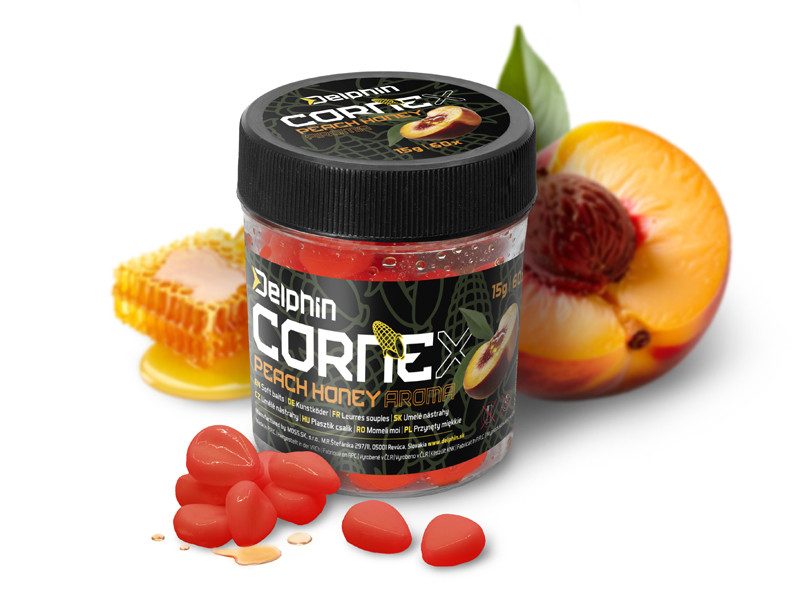 Porumb Flotant Delphin CorneX Pop Up, Rosu – Piersica cu Miere, 60buc