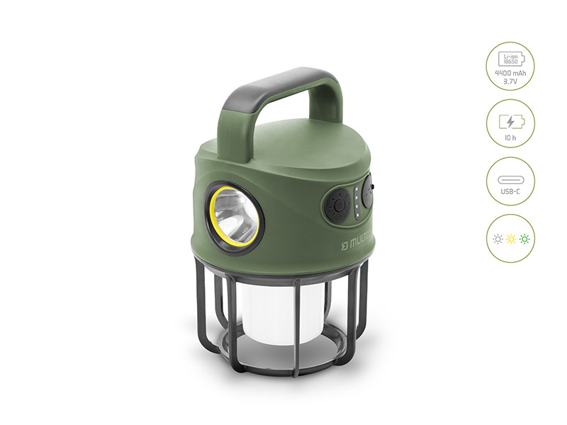 Lampa Camping Delphin MULTiX – 450lm, Power Bank, 6 Moduri
