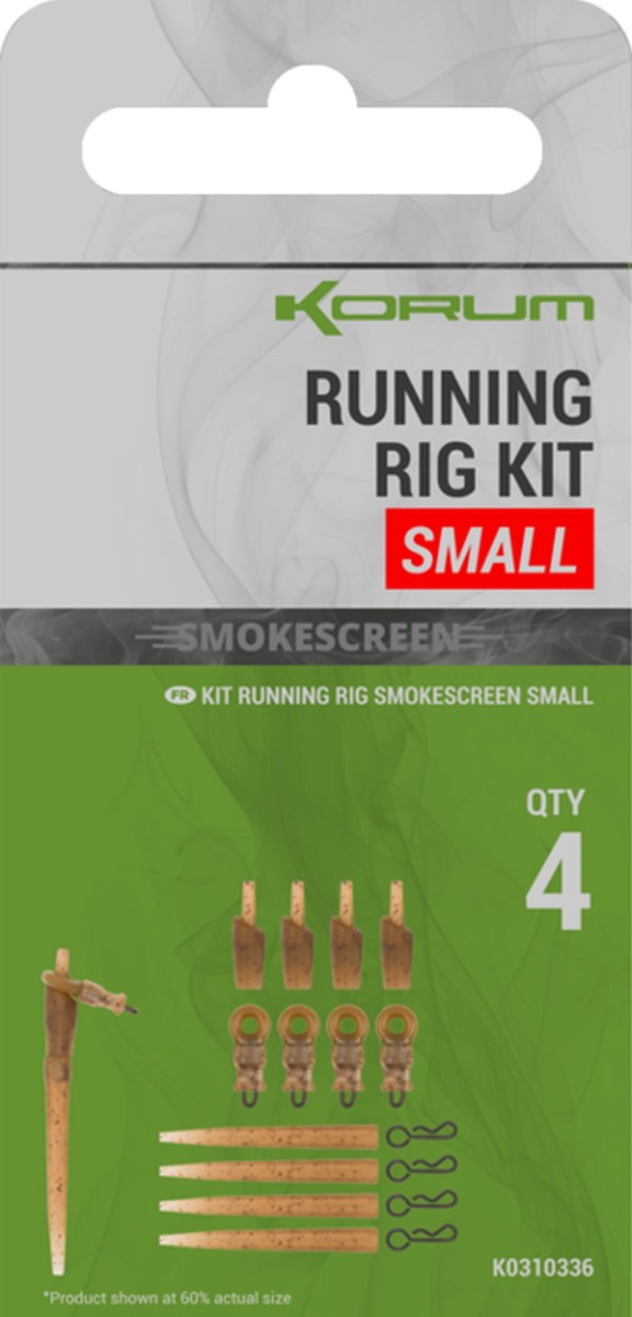 kit montura culisanta Korum Smokescreen Running Rig Kit – 4 buc/plic
