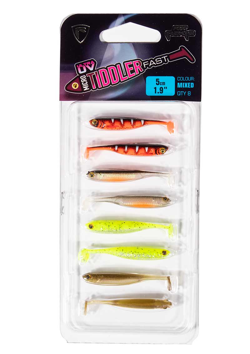 Set Shaduri Fox Rage Micro Tiddler Fast Rage UV Micro TF, 4cm, 8buc/plic