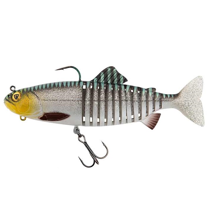 Swimbait FOX Rage Replicant Jointed, UV Silver Halo, 15cm, 60g
