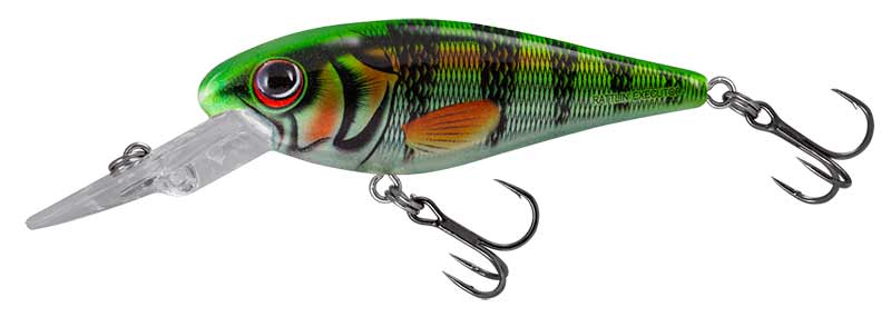 Vobler Salmo Rattlin Executor Floating, Clear Hot Perch, 7cm