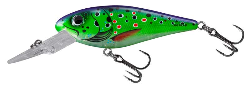 Vobler Salmo Rattlin Executor Floating, Clear Purple Trout, 5cm