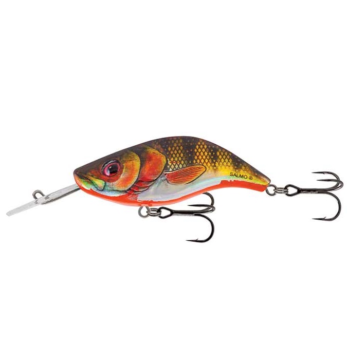 Vobler Salmo Sparky Shad Floating, Yellow Holographic Shad, 4cm, 3.5g