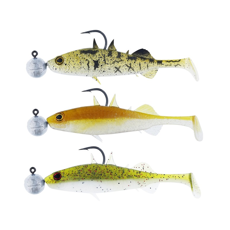 Mix Shaduri Westin Stanley the Stickleback Shadtail R 'N R, Clear Water, Nr.2/0, 5.5cm, 5g Mix10, 3buc/plic