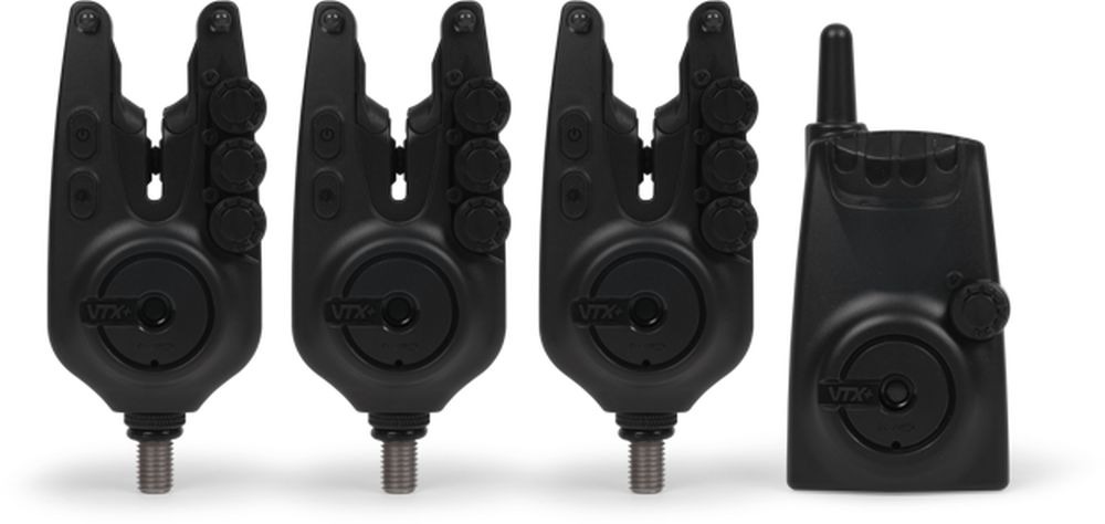 Set Avertizoare + Statie Avid Carp VTX+, 3+1 Bite Alarm Set