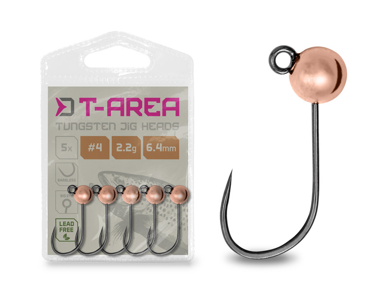 Jig Tungsten Delphin T-AREA BL , 5 buc - Cupru