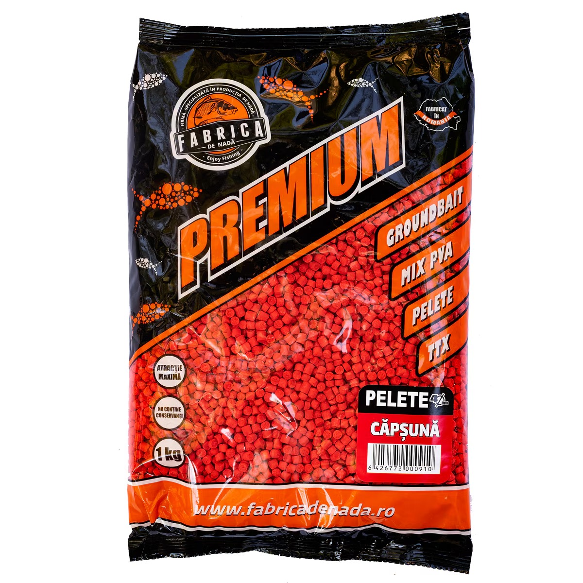 Pelete 2 mm Capsuna, Fabrica de Nada, 1 kg