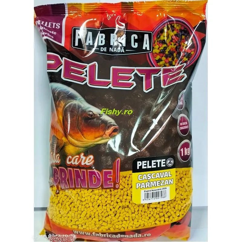 Pelete 2 mm Cascaval si Parmezan, Fabrica de Nada, 1 kg