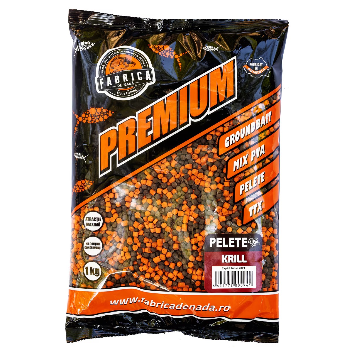 Pelete 2 mm Hot Krill, Fabrica de Nada, 1 kg