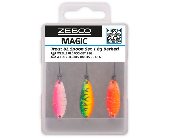 Set Lingurite Oscilante Zebco Target Fish Trout UL Spoon Set, 1.8g, 3buc/pac