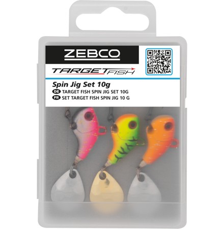 Spinnertail Zebco Target Fish Spin Jig Set, 10g, 3buc/cutie