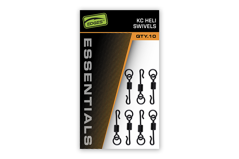 Vartej cu Agrafa Rapida si Anou Fox Edges KC O-Ring Swivels, 10buc/pac