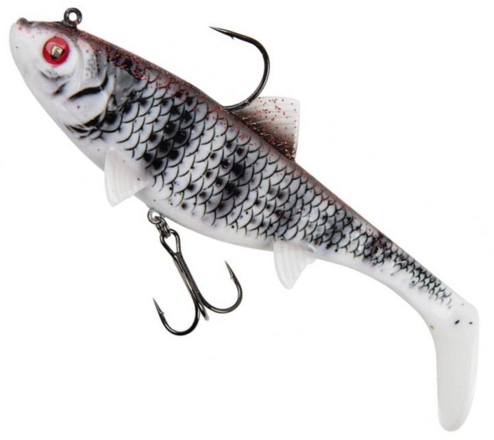 Swimbait FOX Rage Replicant Wobble, UV Zebra, 23cm, 115g, 1buc/blister