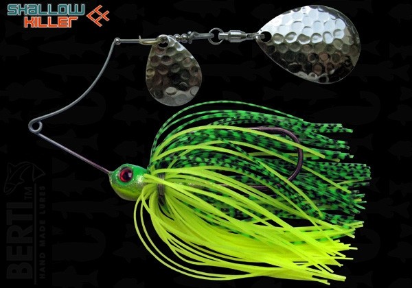 Spinnerbait Berti Shallow Killer Colorado Colorado, Chartreuse/Lime Tiger, 11g