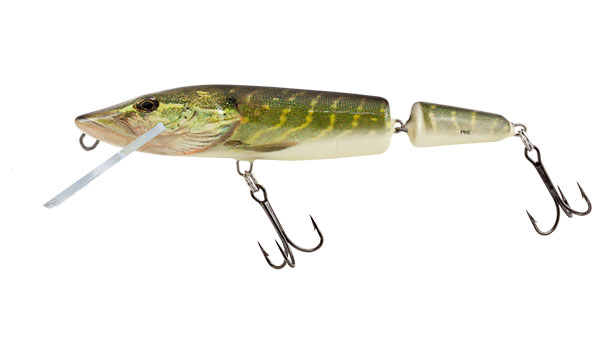 Vobler Salmo Pike Jointed Deep Runner , Real Pike, 11cm, 14g