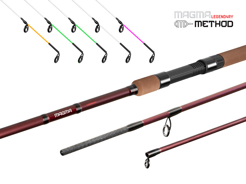 Lanseta Pescuit Feeder Delphin MAGMA LEGEND4RY Method, 4.00m, 215g, 3+5buc