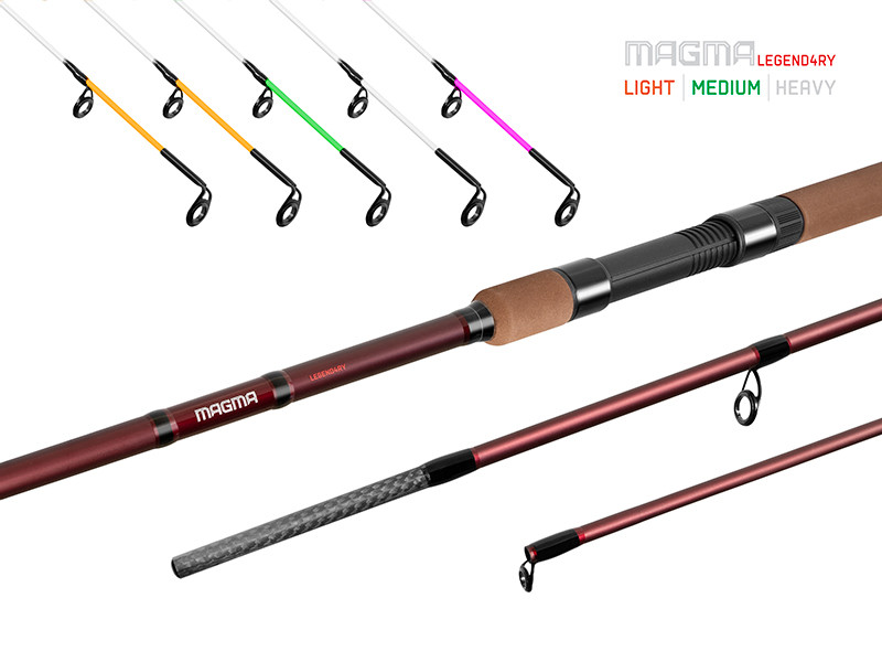 Lanseta Pescuit Feeder Delphin Magma Legend4ry Light, 3.60m, 90g, 3+5buc