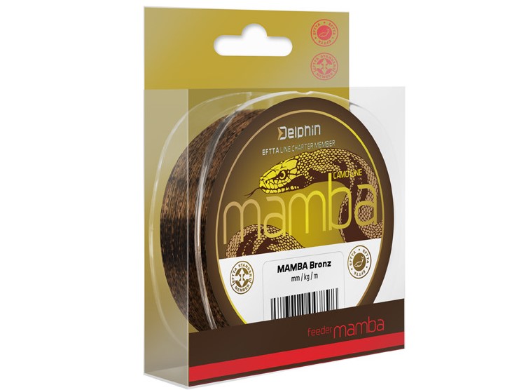 Fir Monofilament Delphin Mamba Feeder, Culoare Camo Bronz, 200m,300m