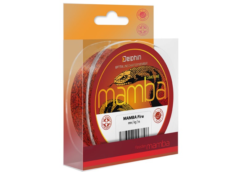 Fir Monofilament Delphin Mamba Feeder, Culoare Camo Fire, 200m,300m