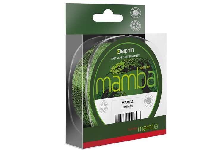 Fir Monofilament Pescuit la Feeder Delphin Mamba , Culoare Camo, 200m,300m
