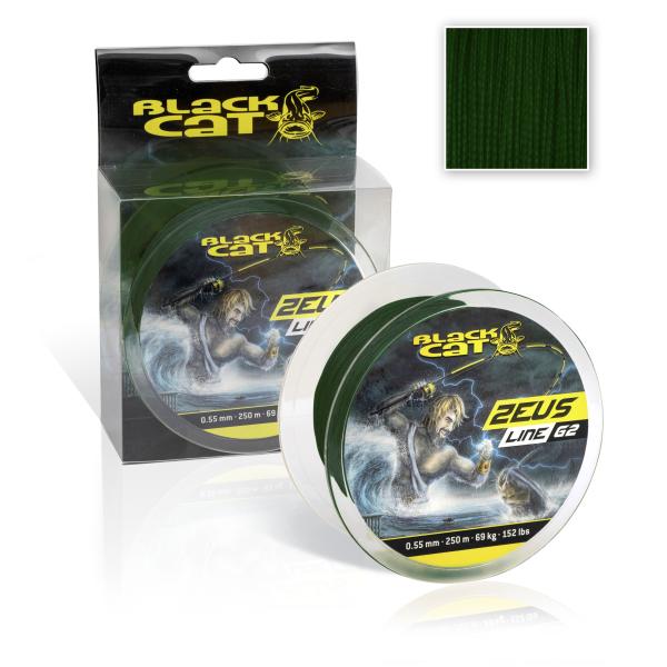 Fir Textil Pescuit la Somn Black Zeus Line,Verde, 0.38mm,37kg,250m