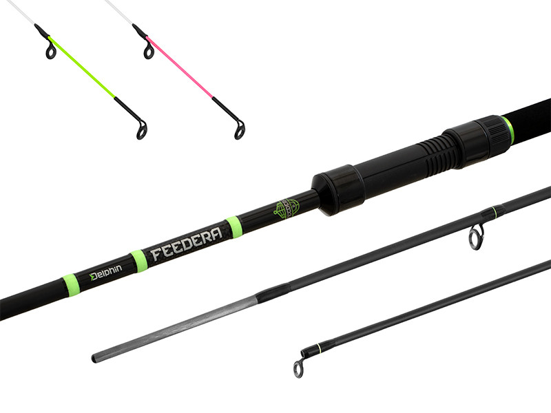 Lanseta Feeder Delphin Feedera, 3.60m, 100g, 3+2buc