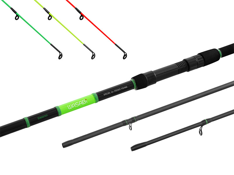 Lanseta Feeder Delphin Wasabi Feeder NXT, 3.30m, 100g, 3+3buc