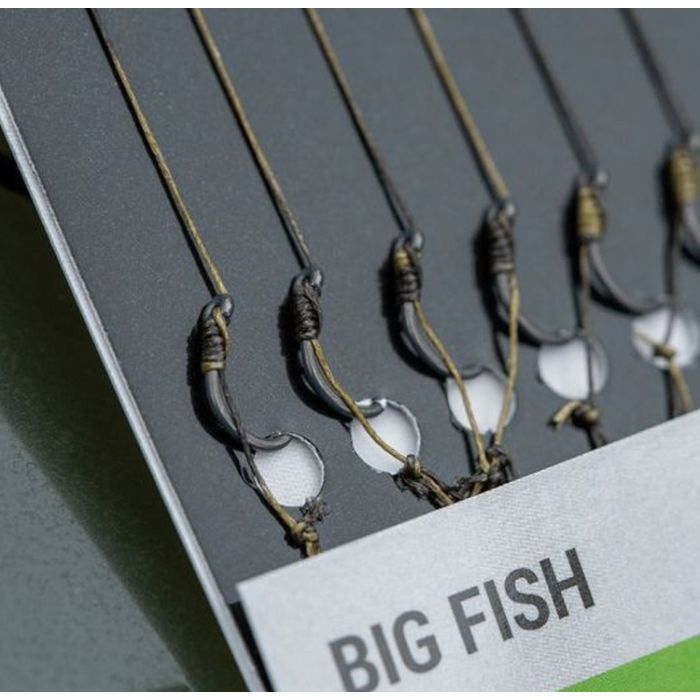 Carlige Korum Big Fish Braided Hair Rigs Barbed, 8buc/plic,Nr.12