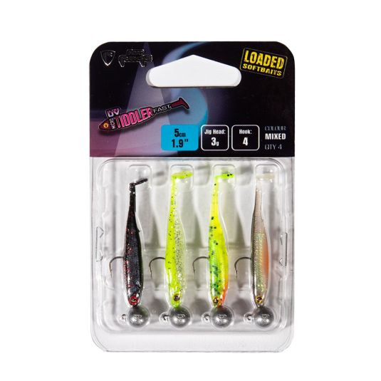 Set Shad-uri Fox Rage Ultra UV Micro Tiddler Fast Loaded Pack, 5cm