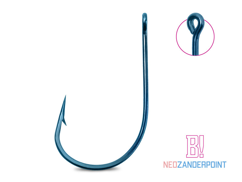 Carlige Pentru Biban si Salau Delphin B! NEO ZanderPoint BLU, 10buc/plic