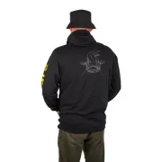 Hanorac cu Fermoar pentru Pescarii de Somn Black Zip Hoody– Black Cat