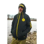 Hanorac cu Fermoar pentru Pescarii de Somn Black Zip Hoody– Black Cat