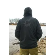 Hanorac cu Fermoar pentru Pescarii de Somn Black Zip Hoody– Black Cat