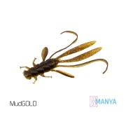 Nimfa Delphin MANYA UVs, 10.5cm, 5buc/plic, Culoare MudGold