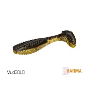 Shad Delphin KARMA UVs, 8cm, 5buc/plic, Culoare MudGold