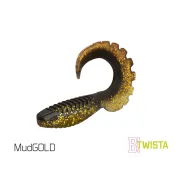 Twister Delphin TWISTA UVs, 10cm, 5buc/plic, Culoare MudGold