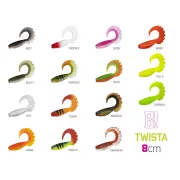 Twister Delphin TWISTA UVs, 8cm, 5buc/plic, Culoare RedFace