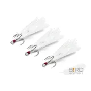 Ancore Delphin B!RD Hook Triple, Alb, 3buc/plic