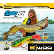 Swimbait Hibrid Biwaa Spinjet 4",Culoare Fire Tiger, 10cm, 18g