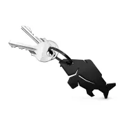 Breloc cu Deschizator de Sticle Delphin CARPENER Negru