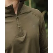 Bluza Pescuit Korda Kool UPF Zip Dark Olive – Protectie UPF 50