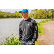 Hanorac Preston Black Minimal fără Glugă – Negru