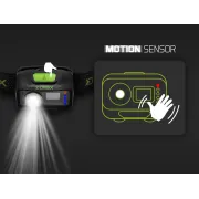 Lanterna Frontală Delphin ORBIX – LED 350lm, Senzor Mișcare, USB-C