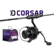 Set Pescuit Crap Delphin CORSAR – Lanseta 3.6m, Mulineta CORZAR 8T, Fir 0.30mm